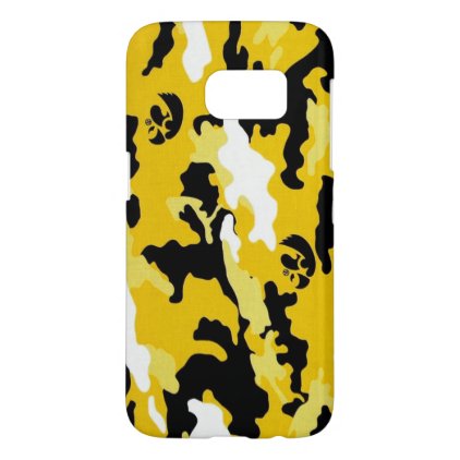 yellow military camouflage textures samsung galaxy s7 case