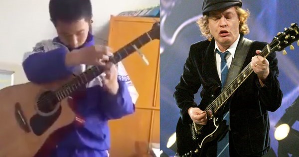 win video 13 year old guitar player