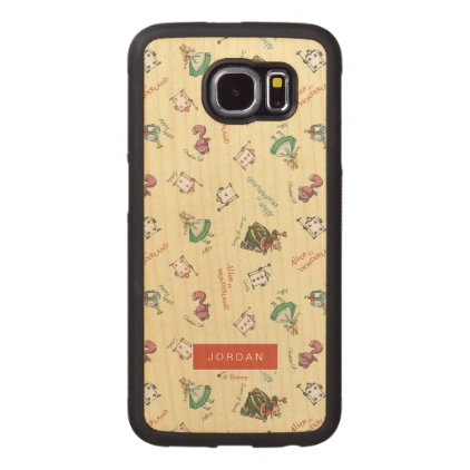 Alice In Wonderland and Friends | Pattern Wood Phone Case
