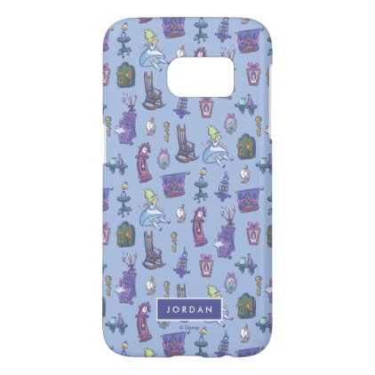 Alice In Wonderland | Falling Down Pattern Blue Samsung Galaxy S7 Case