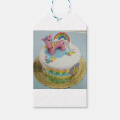 Pony cake 1 gift tags