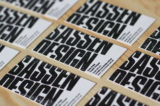 Sassen Design Business Card Design Inspiration