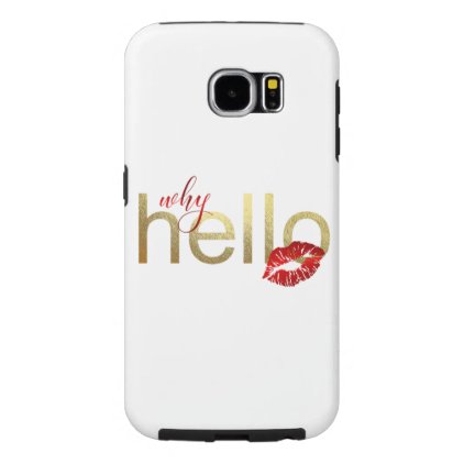 Galaxy S &quot;Why Hello&quot; Gold Foil Case