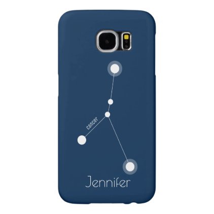 Personalized Cancer Zodiac Constellation Samsung Galaxy S6 Case