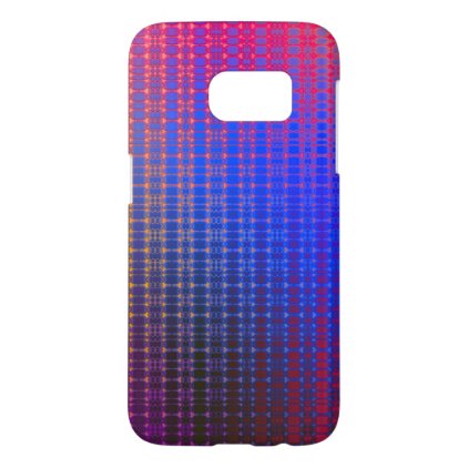 Retro Grid Sunrise Samsung Galaxy S7 Case