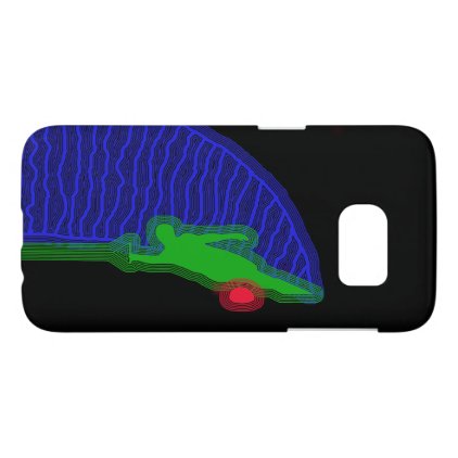 Water Skier Blue and Green Samsung Galaxy S7 Case