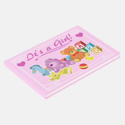 Cute Dolls (Pink) Guest Book