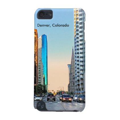 Downtown Denver, Colorado, Colorful Broadway St. iPod Touch 5G Case