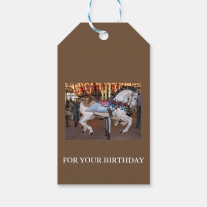 Carrousel Horse Gift Tags