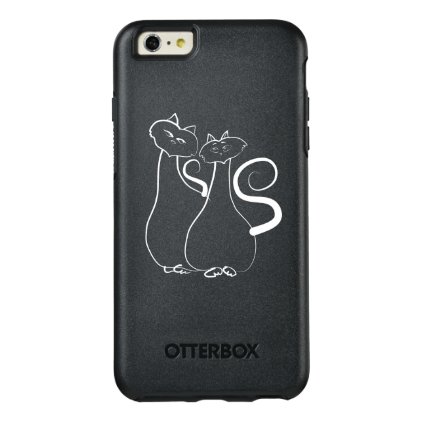 Two Cats Contour Sketch Minimalist OtterBox iPhone 6/6s Plus Case