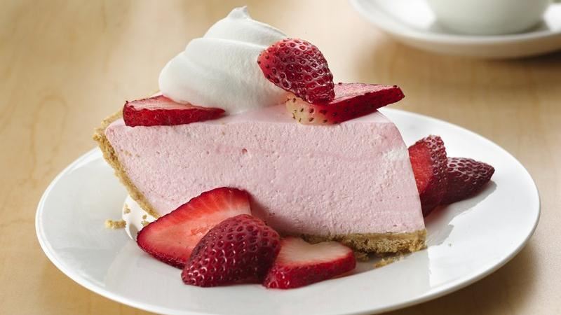 Light Cheesecake with strawberry jam recipe 