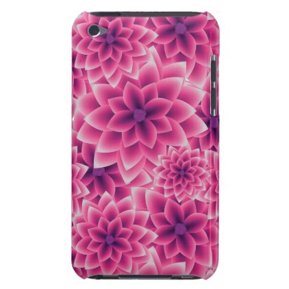 Summer colorful pattern purple dahlia iPod touch case