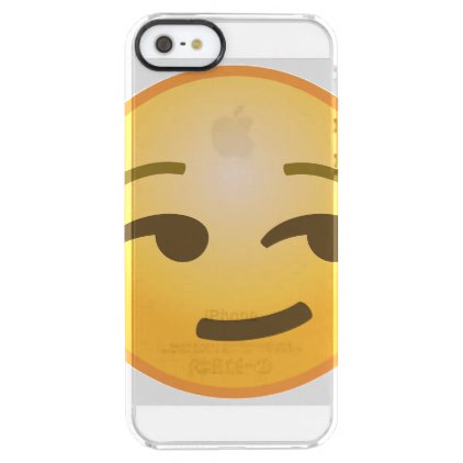 Smirking Emoji Clear iPhone SE/5/5s Case