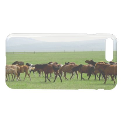 Horses on Pasture - Landscape Photograph iPhone 7 Plus Case