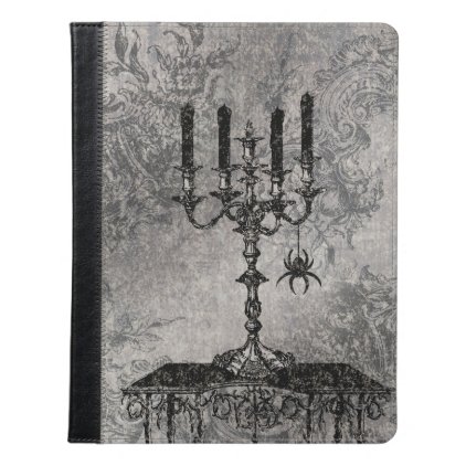 Gothic Candlestick with Spider, Halloween iPad Case