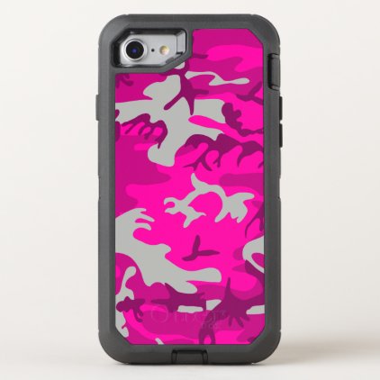 Pink Camo OtterBox Defender iPhone 7 Case