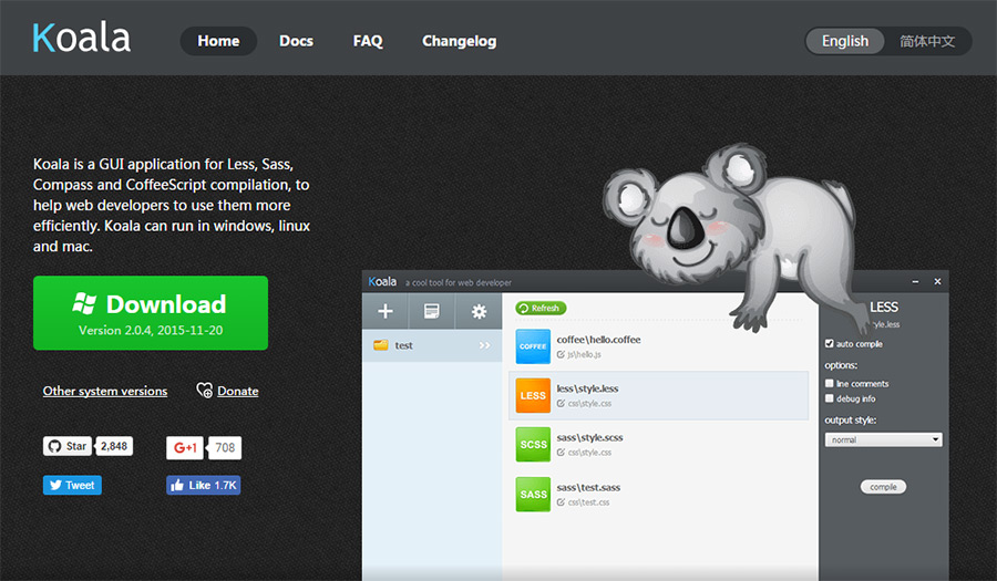 koala scss app