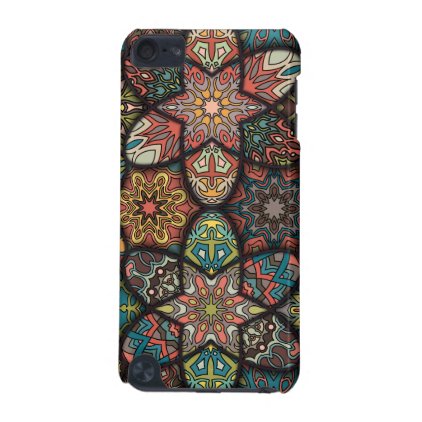 Vintage patchwork with floral mandala elements iPod touch 5G cover