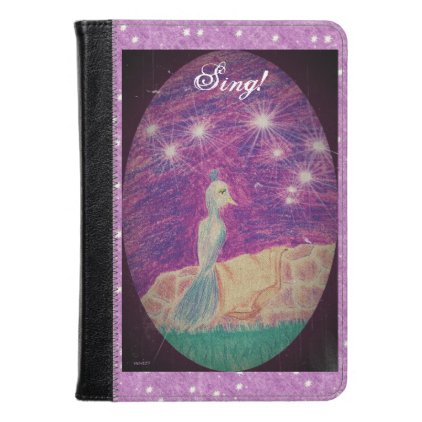 Lyric Fantasy Nightingale Starry Background Kindle Case