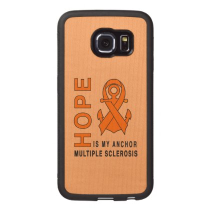 Multiple Sclerosis: Hope is My Anchor! Wood Phone Case