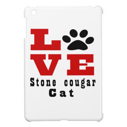 Love Stone cougar Cat Designes iPad Mini Case