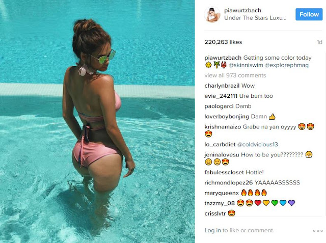 Pia Wurtzbach on Her Hot Bikini photo in Boracay: 'Hindi ko kasalanan mas malaki dede ko sayo!'