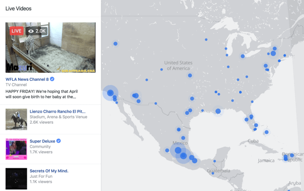 The Facebook Live Map is an interactive way for viewers to find live streams anywhere in the world.
