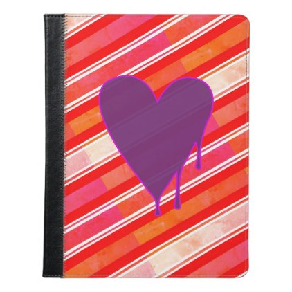 Melting Heart Purple iPad Case