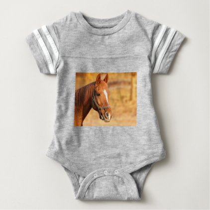 CUTE HORSE BABY BODYSUIT