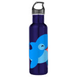 Cute Laughing Cartoon Dolphin Stainless Steel Water Bottle