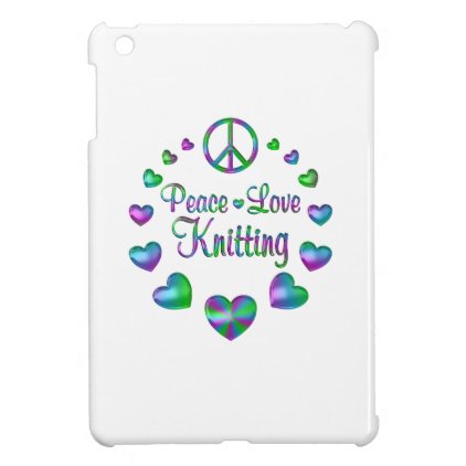 Peace Love Knitting Case For The iPad Mini