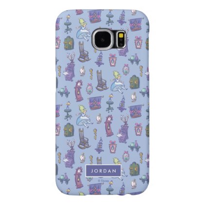 Alice In Wonderland | Falling Down Pattern Blue Samsung Galaxy S6 Case