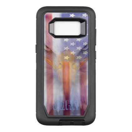 Flag | Faded Eagle | Personalized OtterBox Defender Samsung Galaxy S8 Case