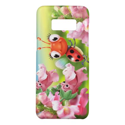 Samsung Galaxy S8 case Ladybug &amp; Snap Dragons