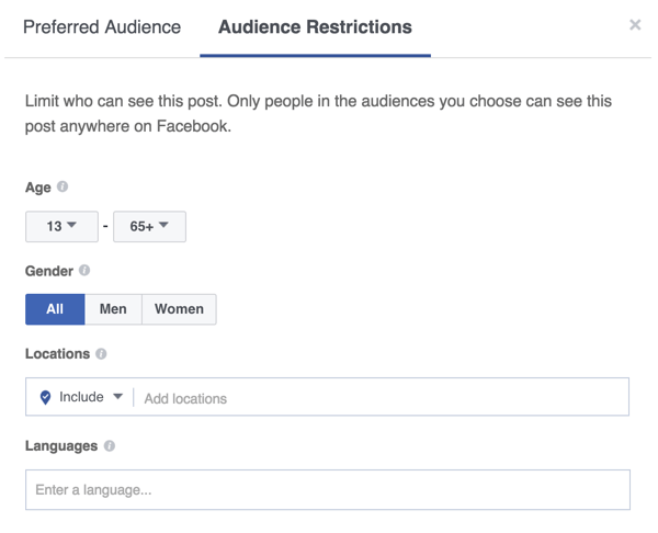 You can also narrow the visibility of your Facebook post.