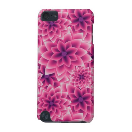 Summer colorful pattern purple dahlia iPod touch (5th generation) case