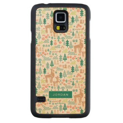 Bambi and Woodland Friends Pattern Carved® Maple Galaxy S5 Slim Case