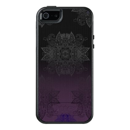 Purple to Black Fade Mehndi OtterBox iPhone 5/5s/SE Case
