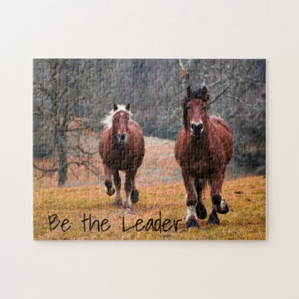Be the Leader Horses Racing Jigsaw Puzzle