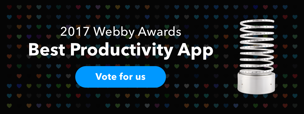 Vote for IFTTT in the 2017 Webby Awards