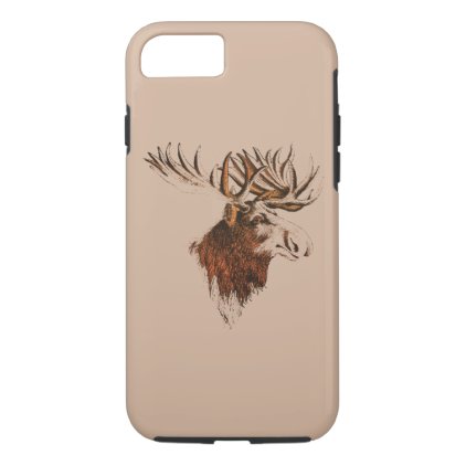 apple iphone hard case elk moose design smartphone