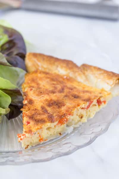 Roasted Red Pepper Quiche Image