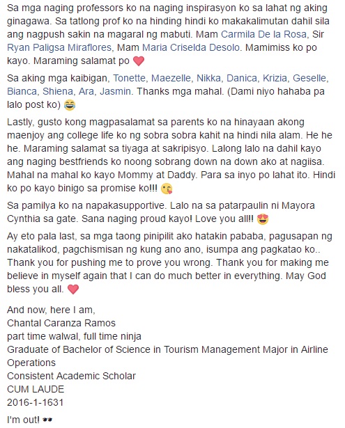 People Are Always Calling Her 'Walwal Girl' and This Is Her Story of How She Graduated Cum Laude That Goes Viral! Never Judge Someone on What You Just See!