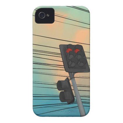 Traffic Light Afternoon iPhone 4 Cover