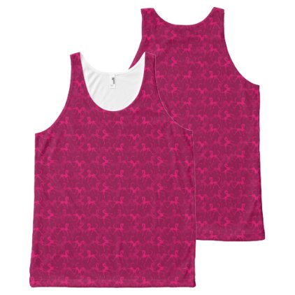 Tritty Foxtrotter RinkydinkPink All-Over-Print Tank Top