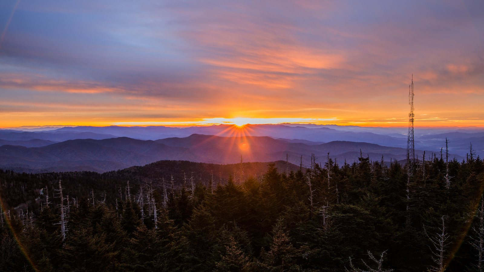 Sunrise at Great Smoky Mountains