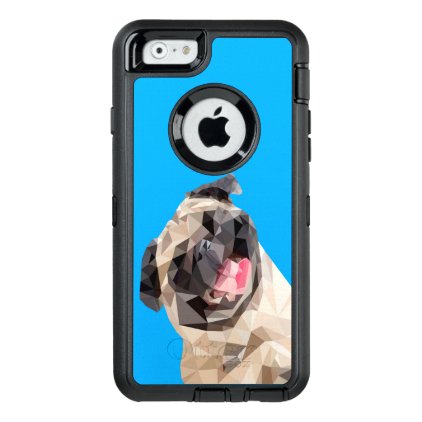 Lovely mops dog OtterBox defender iPhone case