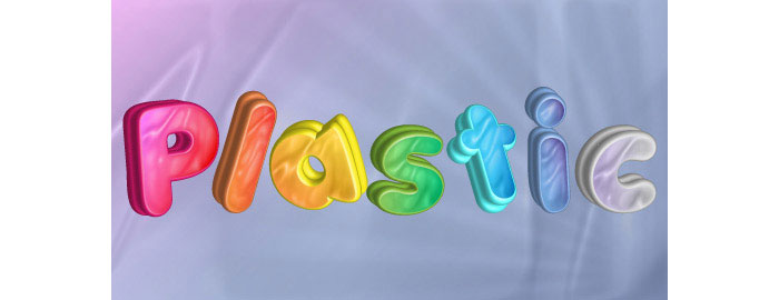 How to Create a Fun 3D Plastic Text Effect