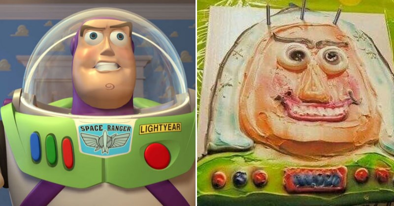 funny fail cakes - Buzz Lightyear NAILED IT fail cake