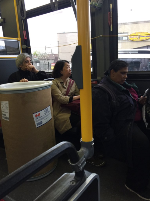 It was a normal Friday evening on the bus in Toronto until...wait, what's that?